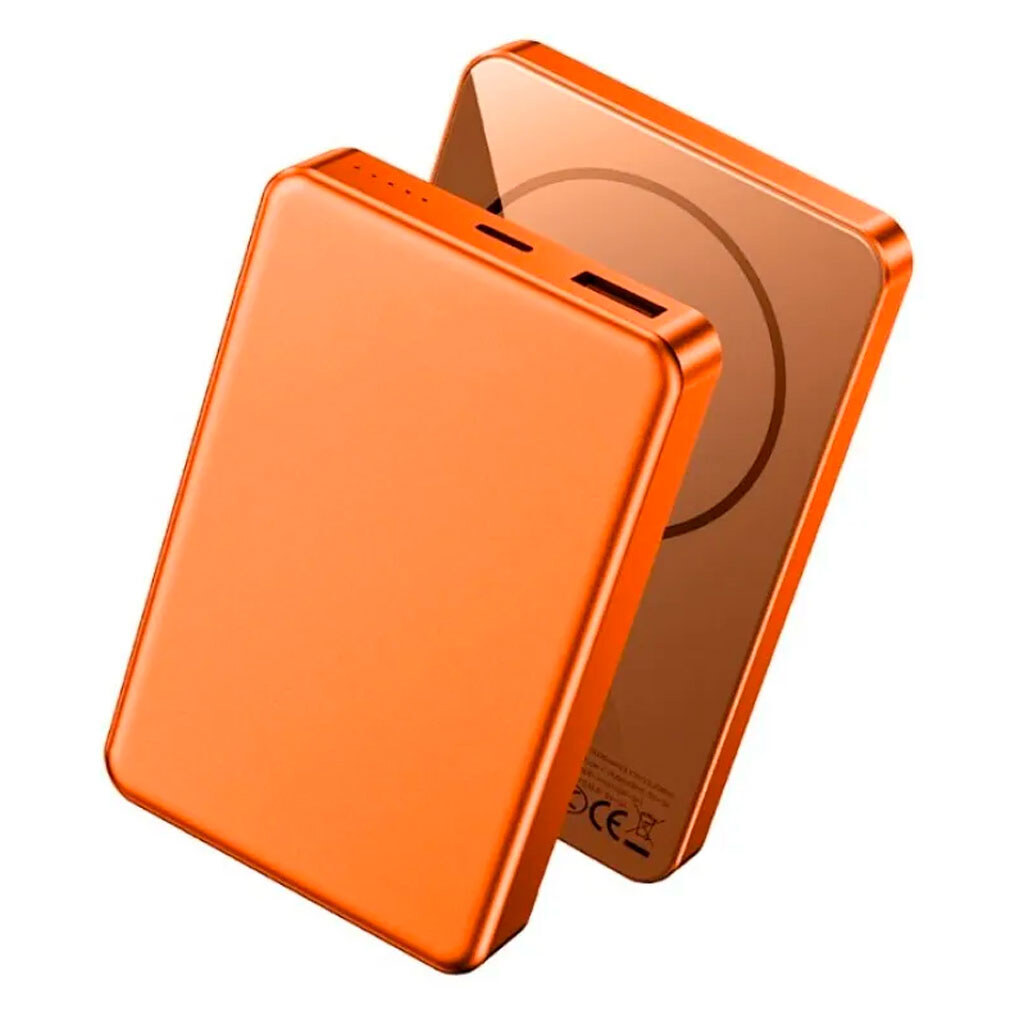 Портативна батарея (Power Bank) WiWU P15-1 Ultra Thin, 10000 mAh, Помаранчевий - № 1 Портативна батарея (Power Bank) WiWU P15-1 Ultra Thin, 10000 mAh, Помаранчевий - № 1