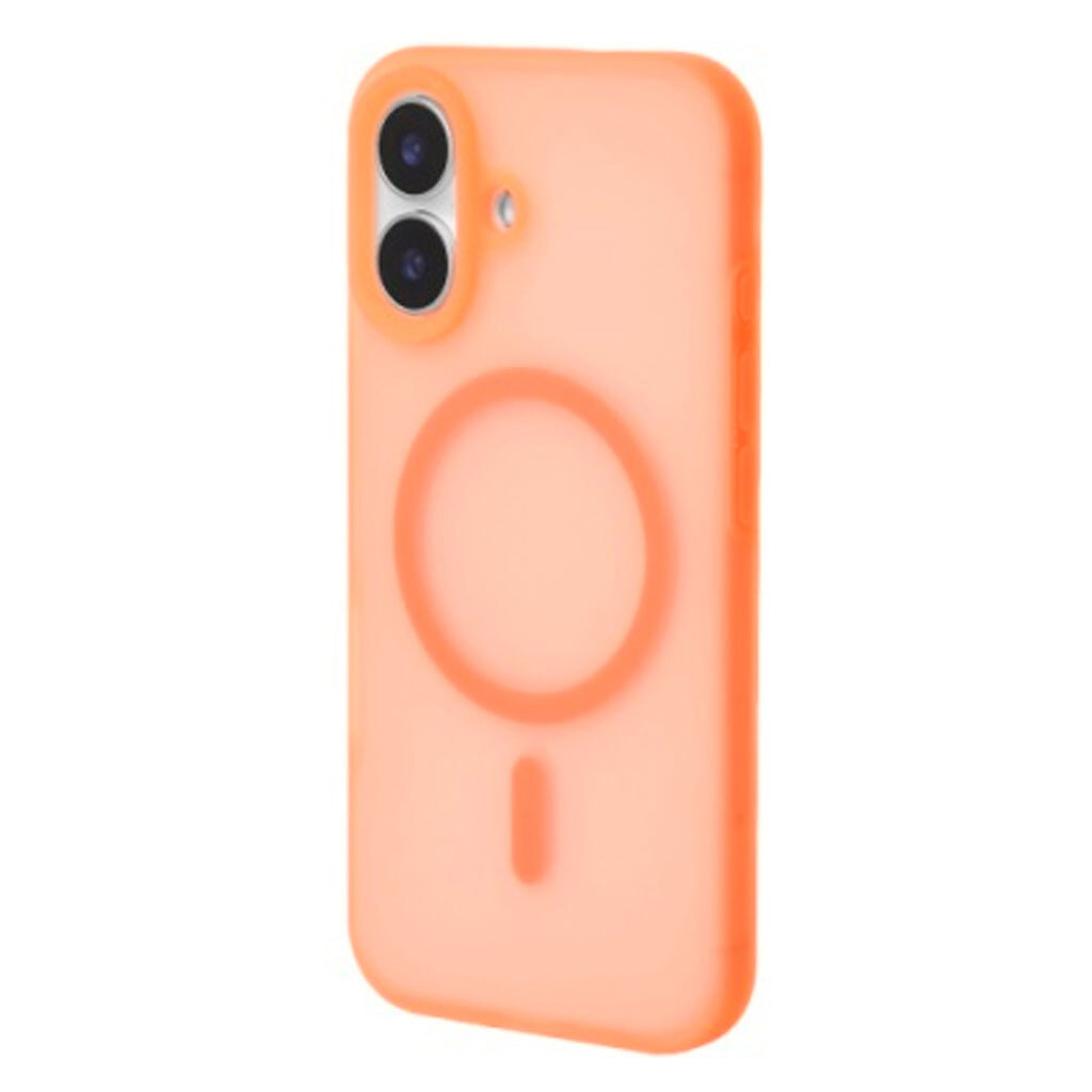 Чехол (накладка) Apple iPhone 17, SoftMatte, MagSafe, Оранжевый - № 2 Чехол (накладка) Apple iPhone 17, SoftMatte, MagSafe, Оранжевый - № 2