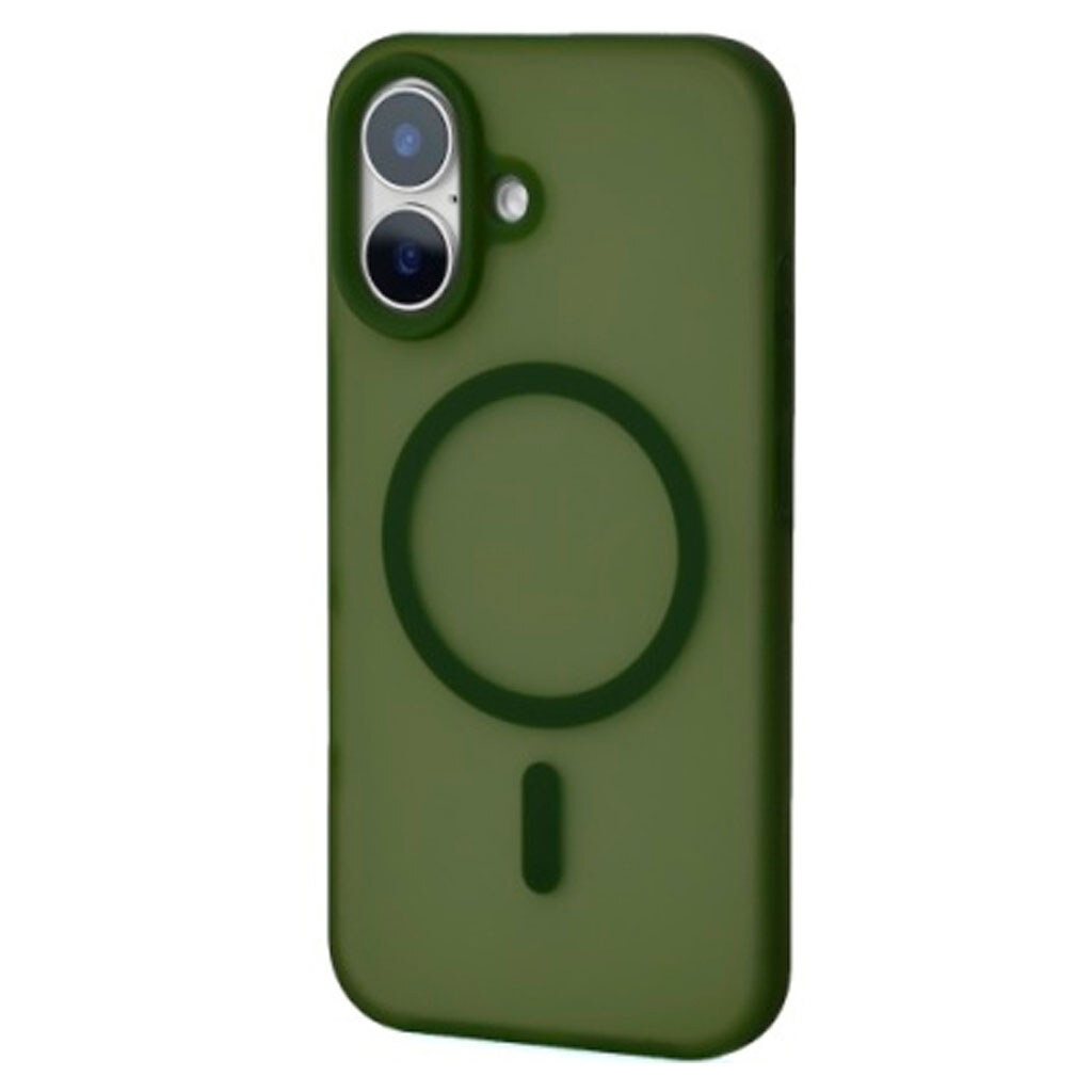 Чехол (накладка) Apple iPhone 17, SoftMatte, MagSafe, Saga Green, Зеленый - № 2 Чехол (накладка) Apple iPhone 17, SoftMatte, MagSafe, Saga Green, Зеленый - № 2
