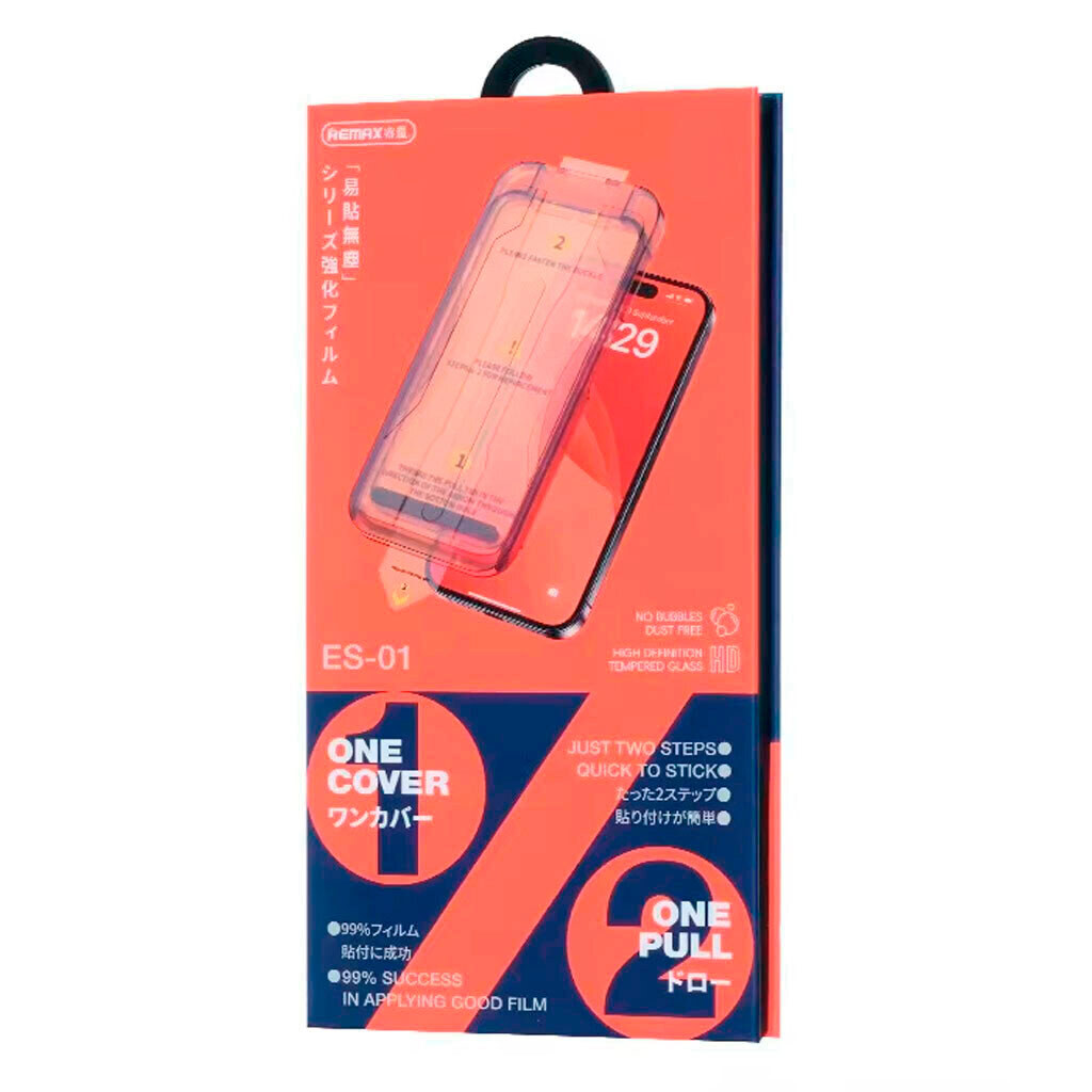 Защитное стекло Apple iPhone 17 Pro, Remax ES-01, Черный - № 1 Защитное стекло Apple iPhone 17 Pro, Remax ES-01, Черный - № 1