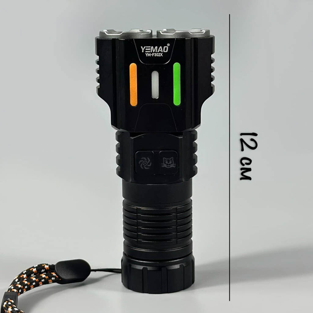 Ліхтарик Yemao YM-F302X, Чорний - № 2 Ліхтарик Yemao YM-F302X, Чорний - № 2