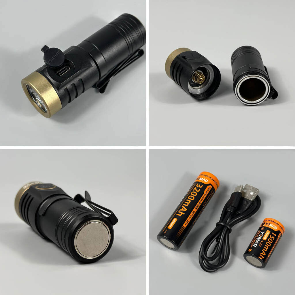 Фонарик Yemao YM-F402X-4, Черный - № 3 Фонарик Yemao YM-F402X-4, Черный - № 3