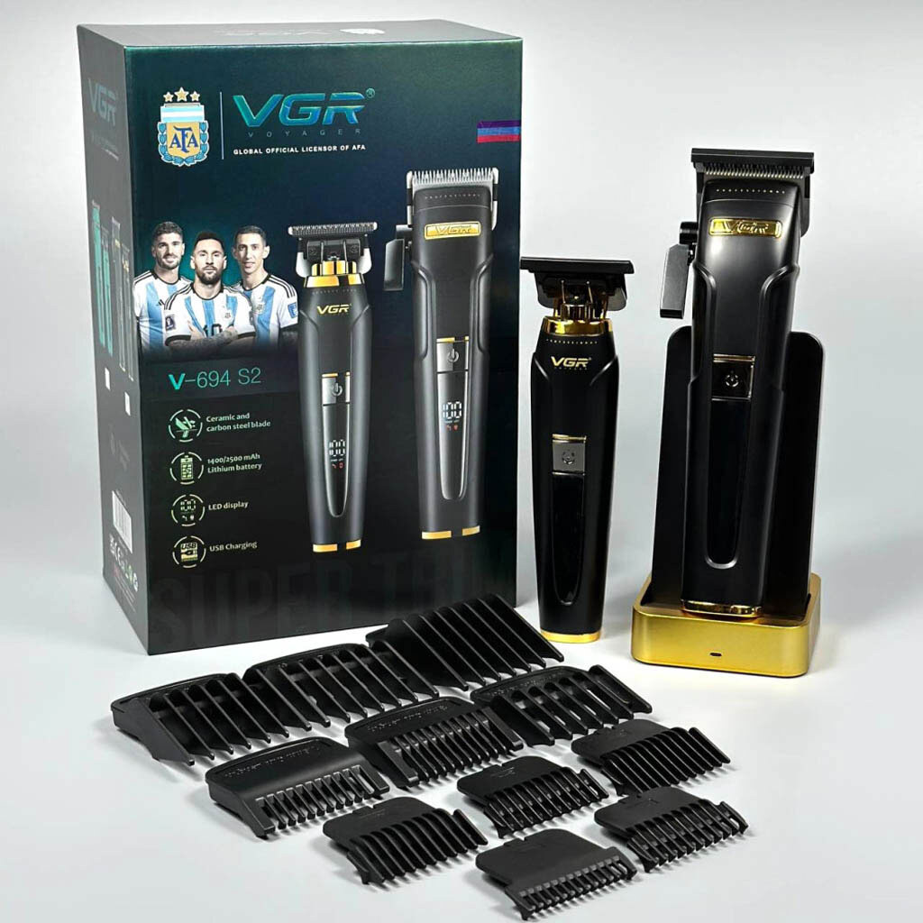 Машинка для стрижки VGR V-694 S2, Чорний - № 7 Машинка для стрижки VGR V-694 S2, Чорний - № 7