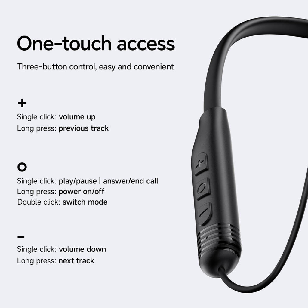 Bluetooth-гарнитура AceFast N9 Sport, Стерео, Черный - № 2 Bluetooth-гарнитура AceFast N9 Sport, Стерео, Черный - № 2