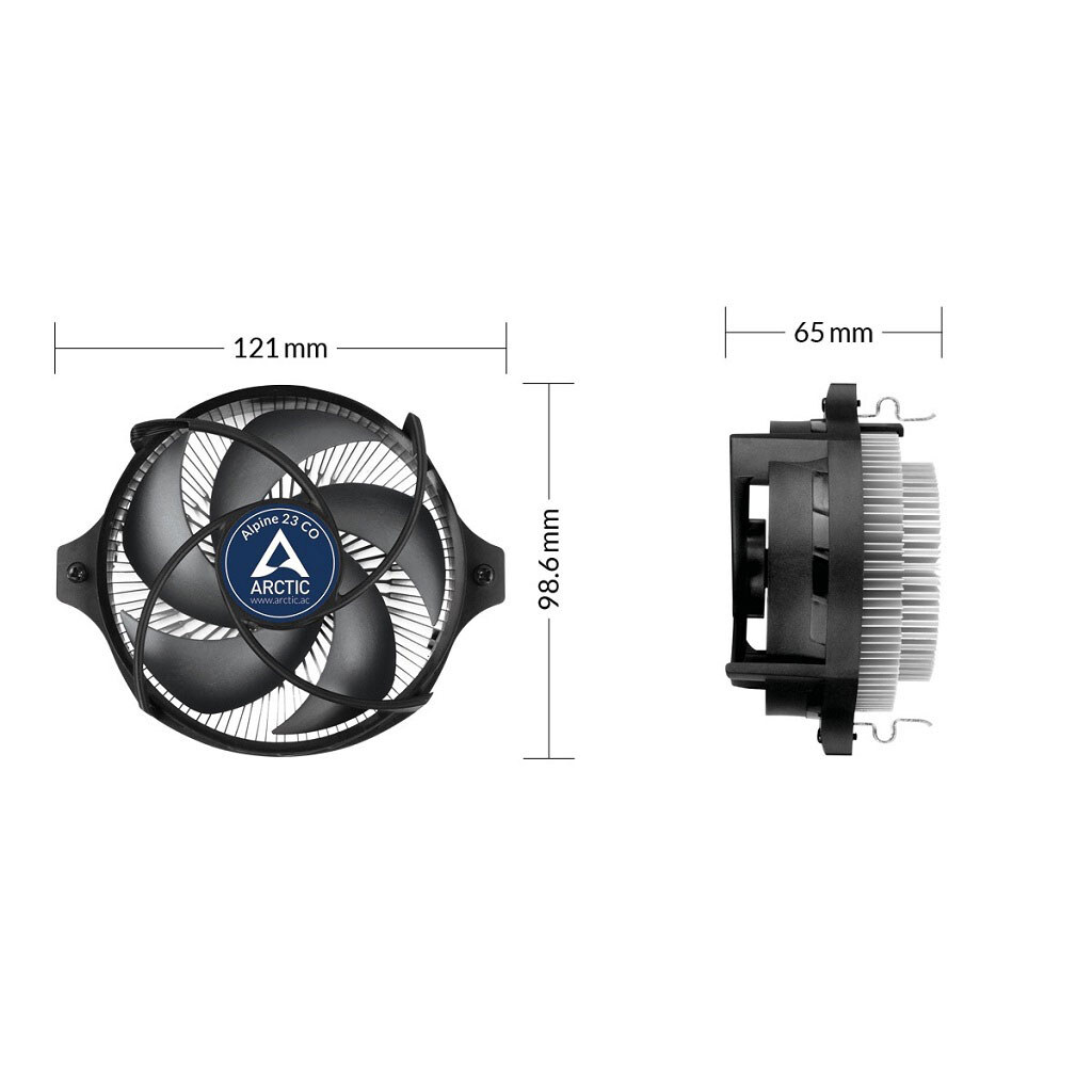Кулер процессорный Arctic Alpine 23 CO, Черный - № 6 Кулер процессорный Arctic Alpine 23 CO, Черный - № 6