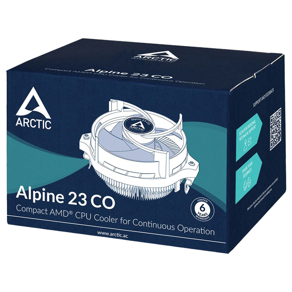 Кулер процессорный Arctic Alpine 23 CO, Черный - № 7 Кулер процессорный Arctic Alpine 23 CO, Черный - № 7