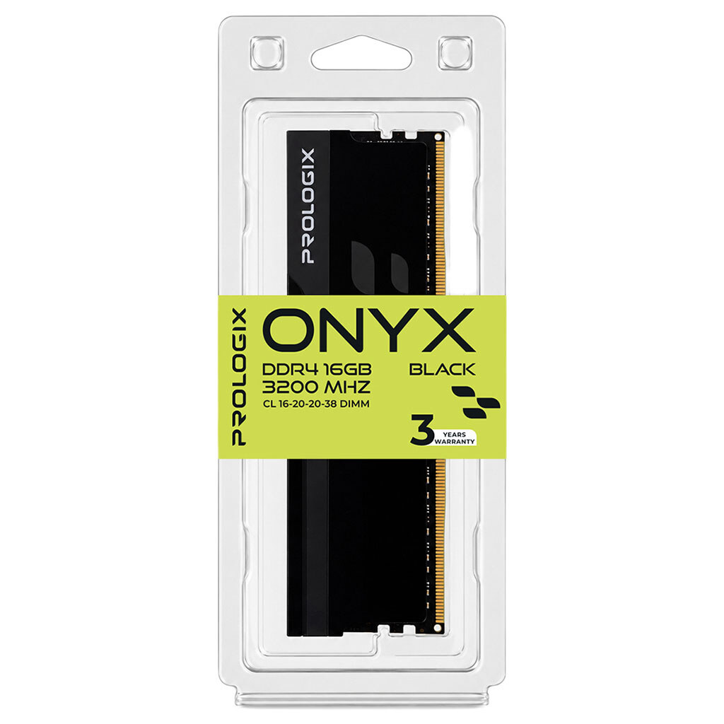 Модуль пам'яті Prologix Onyx PRO16GB3200YB4, 16 Гб., Чорний - № 4 Модуль пам'яті Prologix Onyx PRO16GB3200YB4, 16 Гб., Чорний - № 4