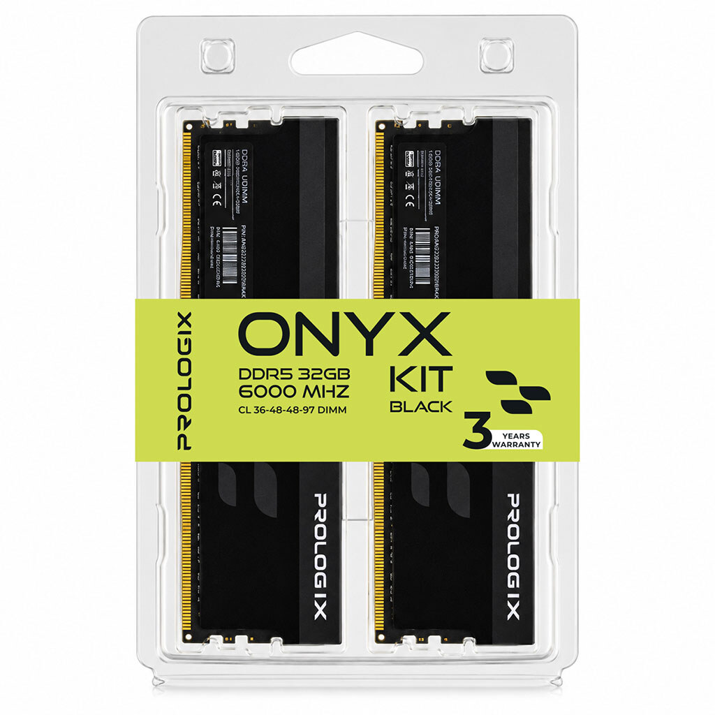Модуль памяти Prologix Onyx PRO32GB6000YB5K, 32 Гб., Черный - № 5 Модуль памяти Prologix Onyx PRO32GB6000YB5K, 32 Гб., Черный - № 5