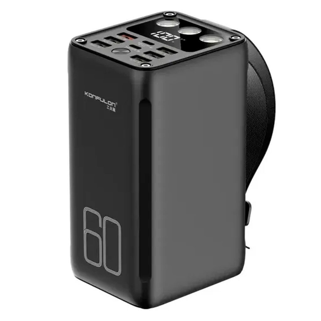 Портативна батарея (Power Bank) Konfulon A28SQ, 60000 mAh, Чорний - № 1 Портативна батарея (Power Bank) Konfulon A28SQ, 60000 mAh, Чорний - № 1