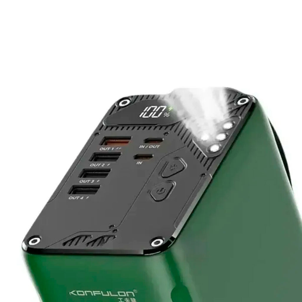 Портативна батарея (Power Bank) Konfulon A49Q, 80000 mAh, Зелений - № 3 Портативна батарея (Power Bank) Konfulon A49Q, 80000 mAh, Зелений - № 3