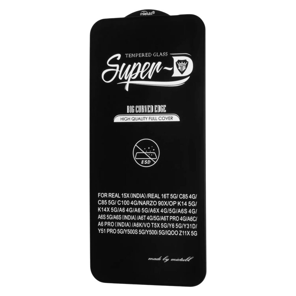 Захисне скло OPPO 15X / Realme C85, Mietubl Super-D, 5D, Чорний - № 1 Захисне скло OPPO 15X / Realme C85, Mietubl Super-D, 5D, Чорний - № 1