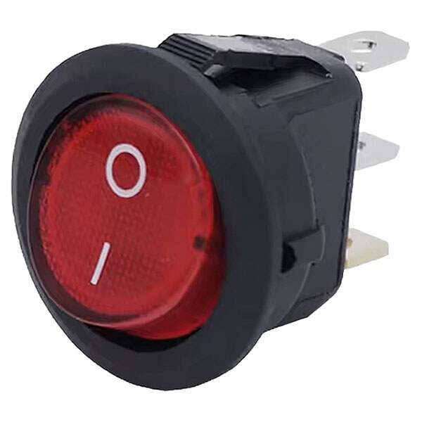 Переключатель клавишный KCD1-101N-8-LED ON-OFF круглый 3pin Red, Красный - № 1 Переключатель клавишный KCD1-101N-8-LED ON-OFF круглый 3pin Red, Красный - № 1