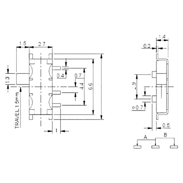 Переключатель ползунный MSK-12C01-07 - № 4 Переключатель ползунный MSK-12C01-07 - № 4