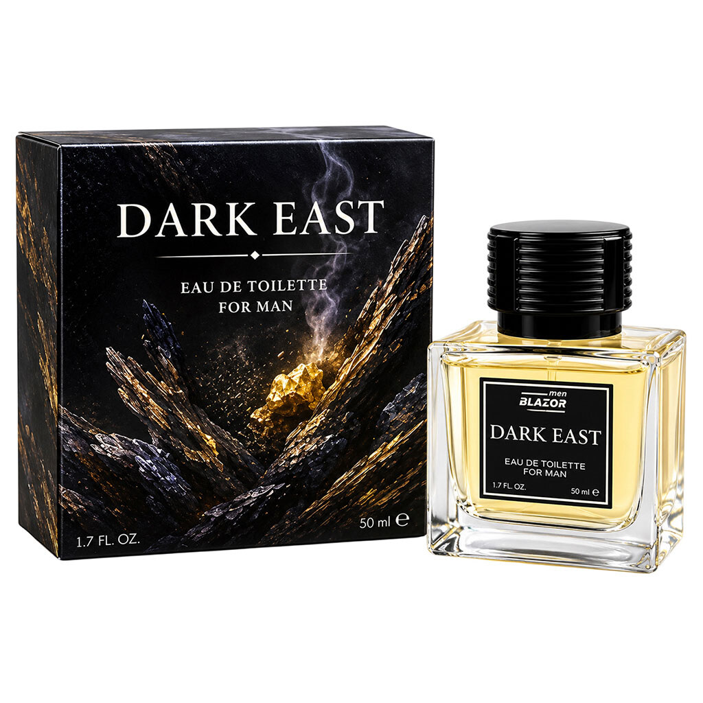 Вода туалетна чоловіча BLAZOR Dark East, 50 мл - № 1 Вода туалетна чоловіча BLAZOR Dark East, 50 мл - № 1