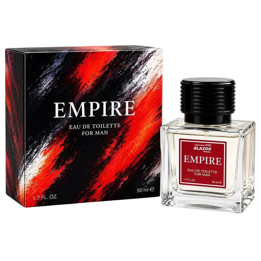 Вода туалетна чоловіча BLAZOR Empire, 50 мл - № 1 Вода туалетна чоловіча BLAZOR Empire, 50 мл - № 1