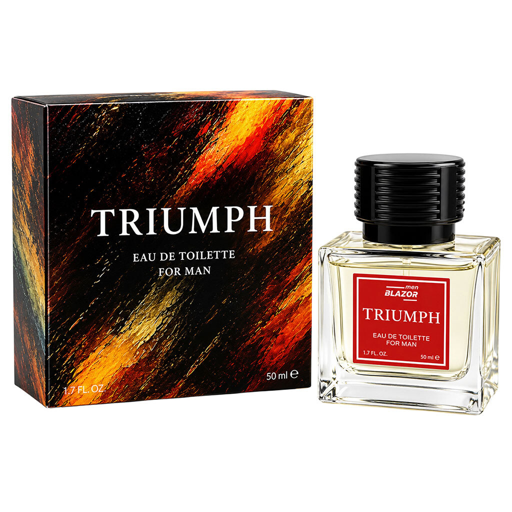 Вода туалетна чоловіча BLAZOR Triumph, 50 мл - № 1 Вода туалетна чоловіча BLAZOR Triumph, 50 мл - № 1