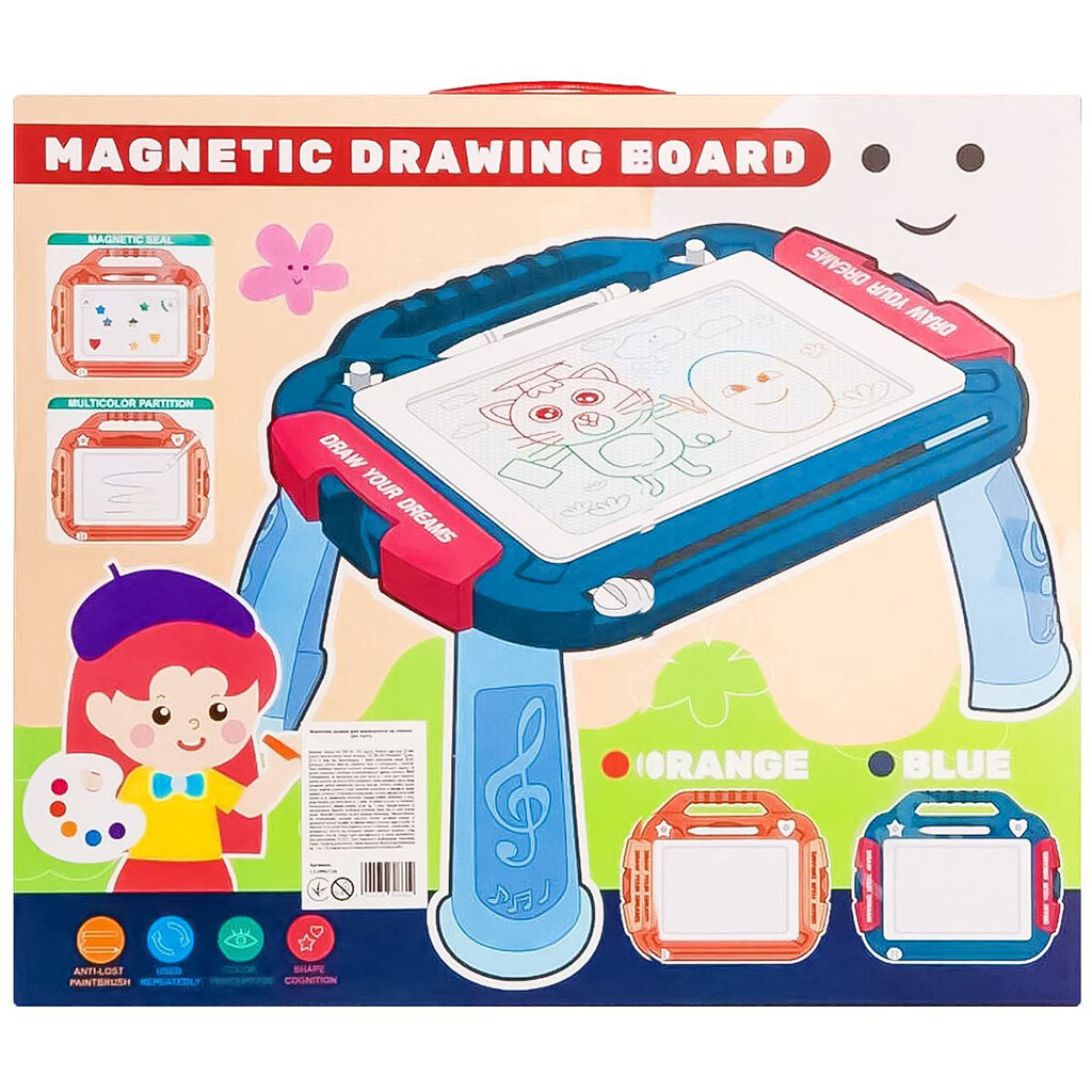Дошка магнітна для малювання на ніжках, Diy Toys - № 5 Дошка магнітна для малювання на ніжках, Diy Toys - № 5