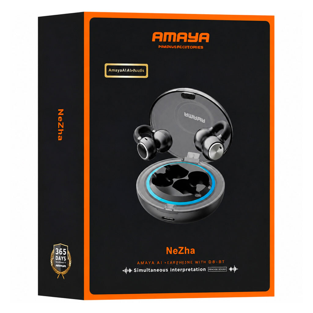 Bluetooth-гарнітура Amaya AI-20 Intelligent, Стерео, Чорний - № 4 Bluetooth-гарнітура Amaya AI-20 Intelligent, Стерео, Чорний - № 4