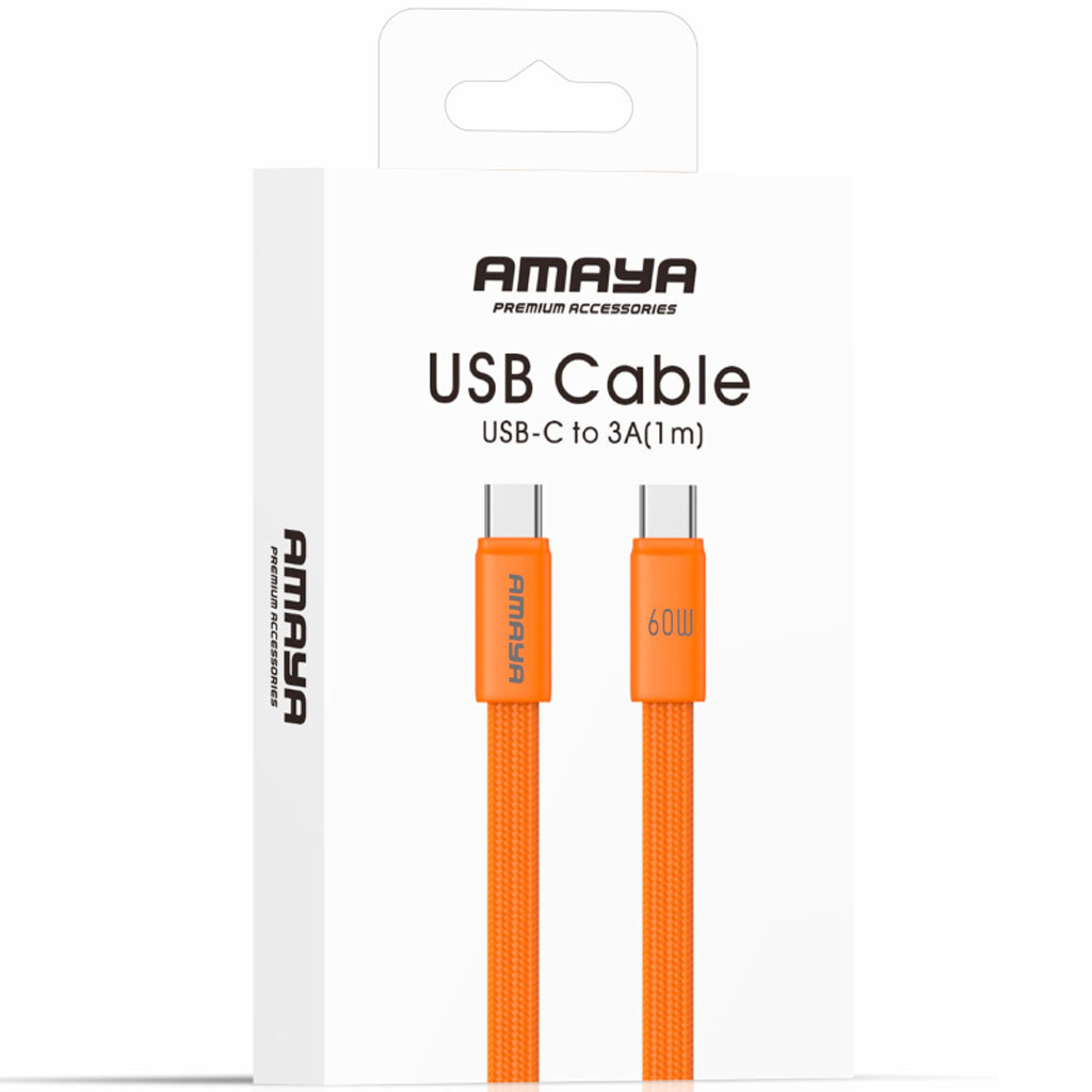 USB кабель Amaya 317CC, Type-C, 1.2 м., Помаранчевий - № 2 USB кабель Amaya 317CC, Type-C, 1.2 м., Помаранчевий - № 2