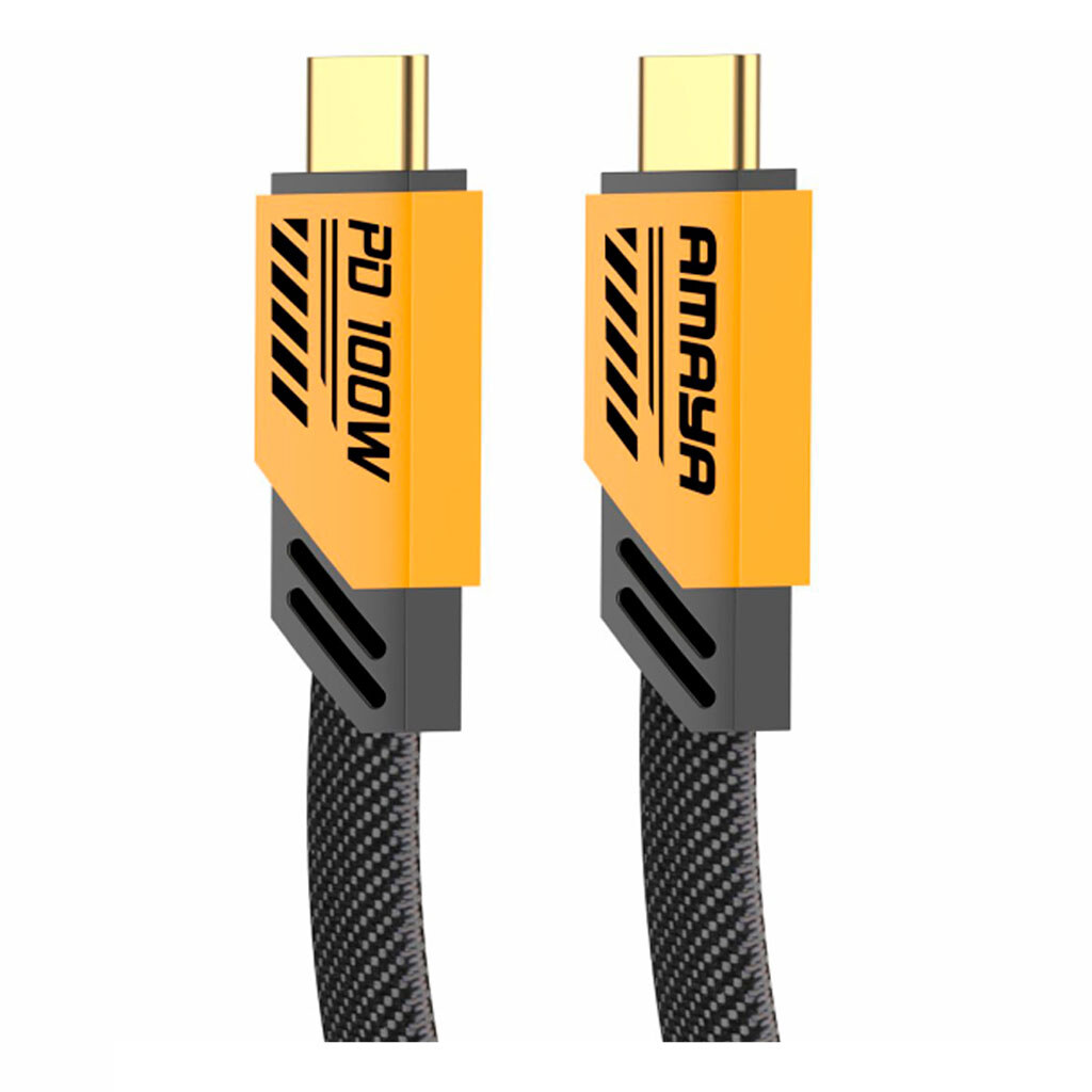USB кабель Amaya 33CC, Type-C, 1.2 м., Жовтий - № 1 USB кабель Amaya 33CC, Type-C, 1.2 м., Жовтий - № 1