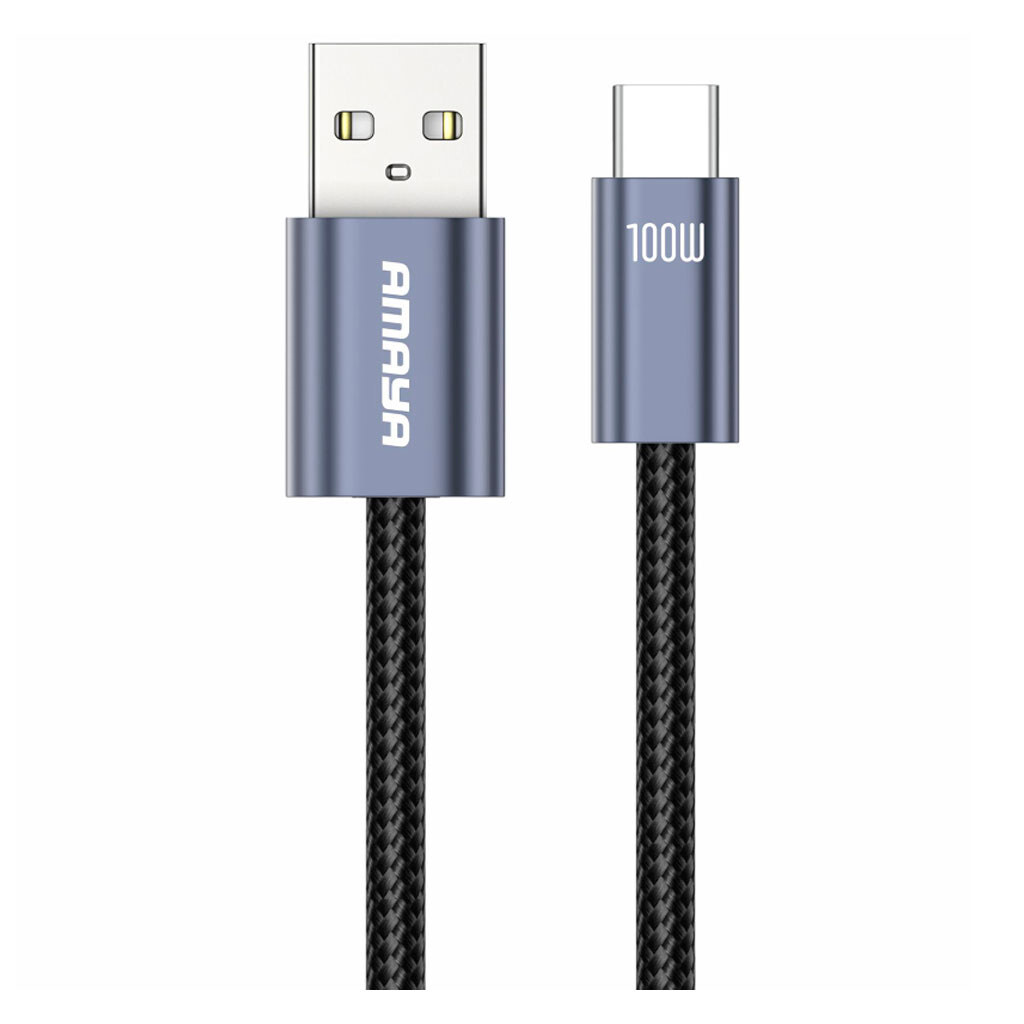 USB кабель Amaya 61C, Type-C, 1.0 м., Серый - № 1 USB кабель Amaya 61C, Type-C, 1.0 м., Серый - № 1