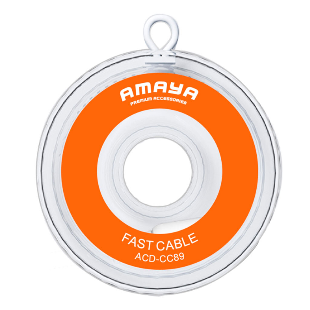 USB кабель Amaya 89CC, Type-C, 1.0 м., Білий - № 2 USB кабель Amaya 89CC, Type-C, 1.0 м., Білий - № 2