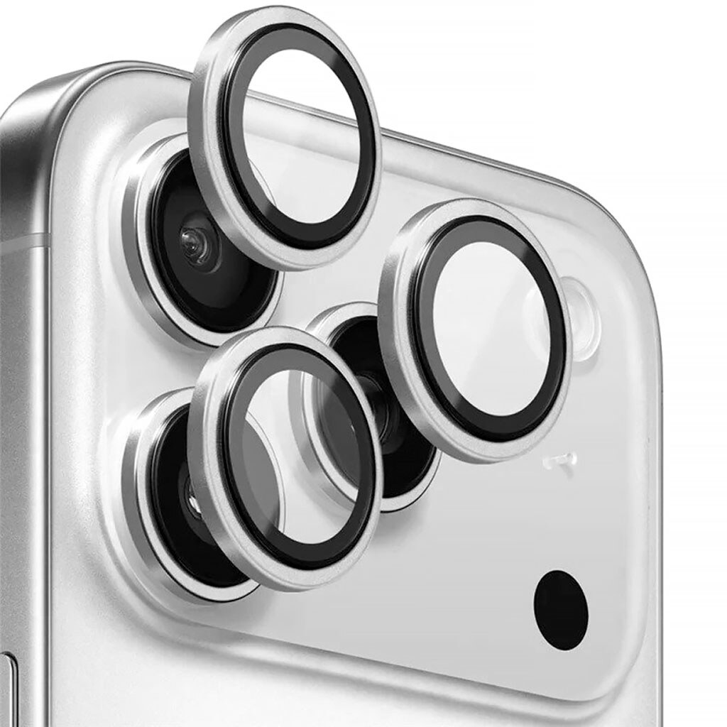 Захисне скло камери Apple iPhone 18 Pro / iPhone 18 Pro Max, Blueo Metal, Срібний - № 3 Захисне скло камери Apple iPhone 18 Pro / iPhone 18 Pro Max, Blueo Metal, Срібний - № 3