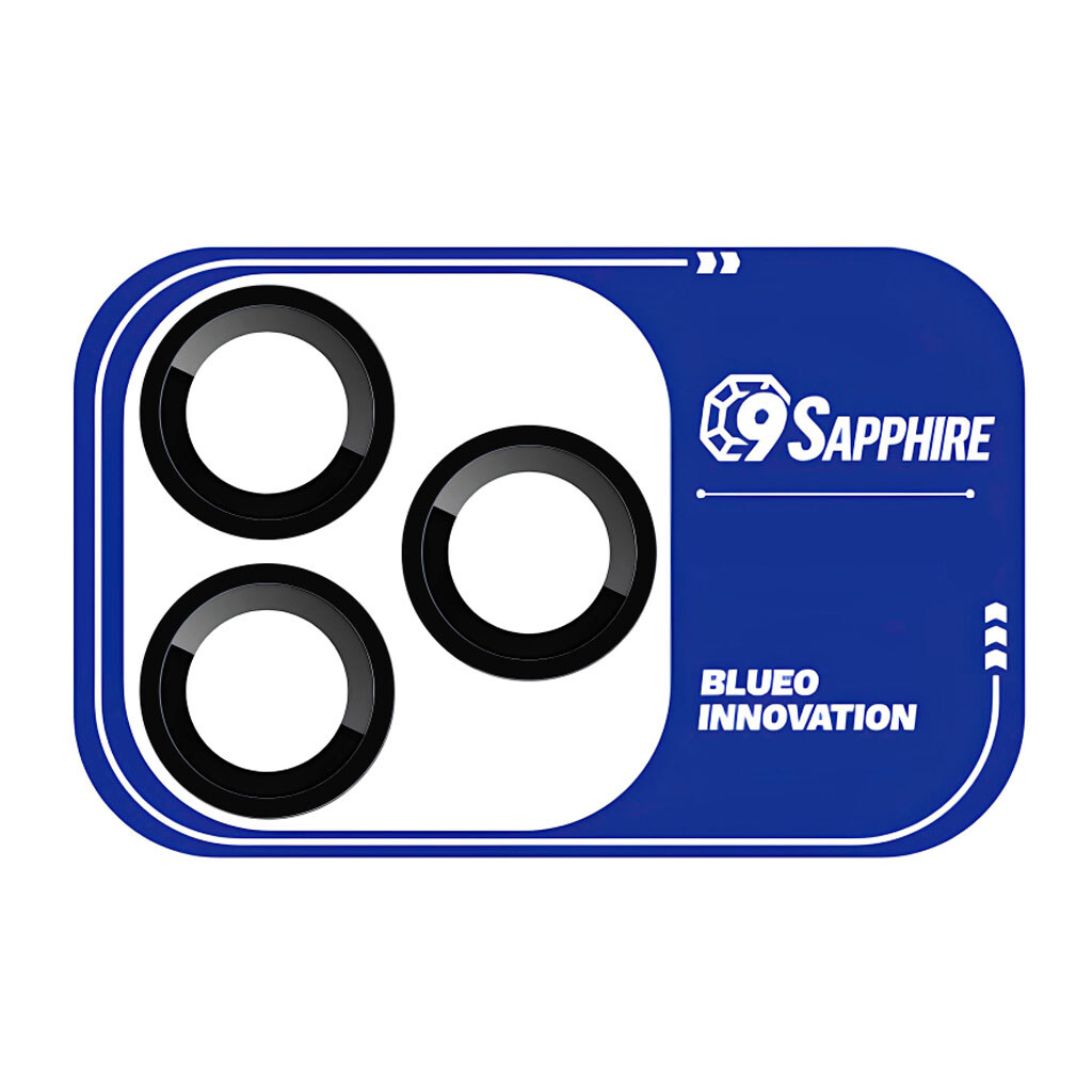Захисне скло камери Apple iPhone 18 Pro / iPhone 18 Pro Max, Blueo Sapphire, Чорний - № 1 Захисне скло камери Apple iPhone 18 Pro / iPhone 18 Pro Max, Blueo Sapphire, Чорний - № 1