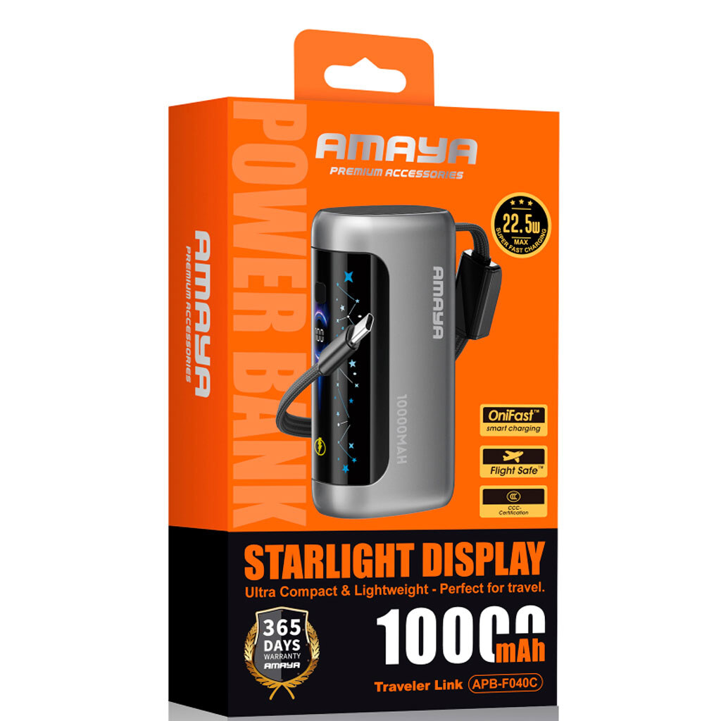 Портативная батарея (Power Bank) Amaya F040C, 10000 mAh, Серый - № 2 Портативная батарея (Power Bank) Amaya F040C, 10000 mAh, Серый - № 2