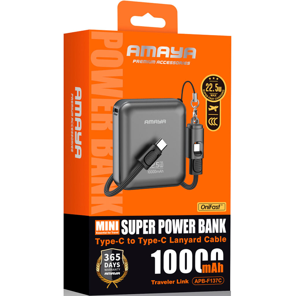 Портативная батарея (Power Bank) Amaya F137C, 10000 mAh, Серый - № 2 Портативная батарея (Power Bank) Amaya F137C, 10000 mAh, Серый - № 2