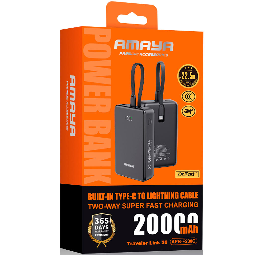 Портативная батарея (Power Bank) Amaya F230C, 20000 mAh, Черный - № 2 Портативная батарея (Power Bank) Amaya F230C, 20000 mAh, Черный - № 2