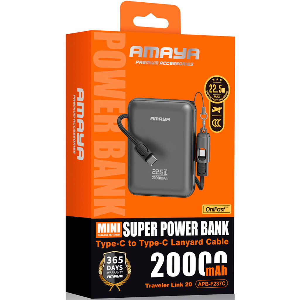 Портативная батарея (Power Bank) Amaya F237C, 20000 mAh, Серый - № 2 Портативная батарея (Power Bank) Amaya F237C, 20000 mAh, Серый - № 2
