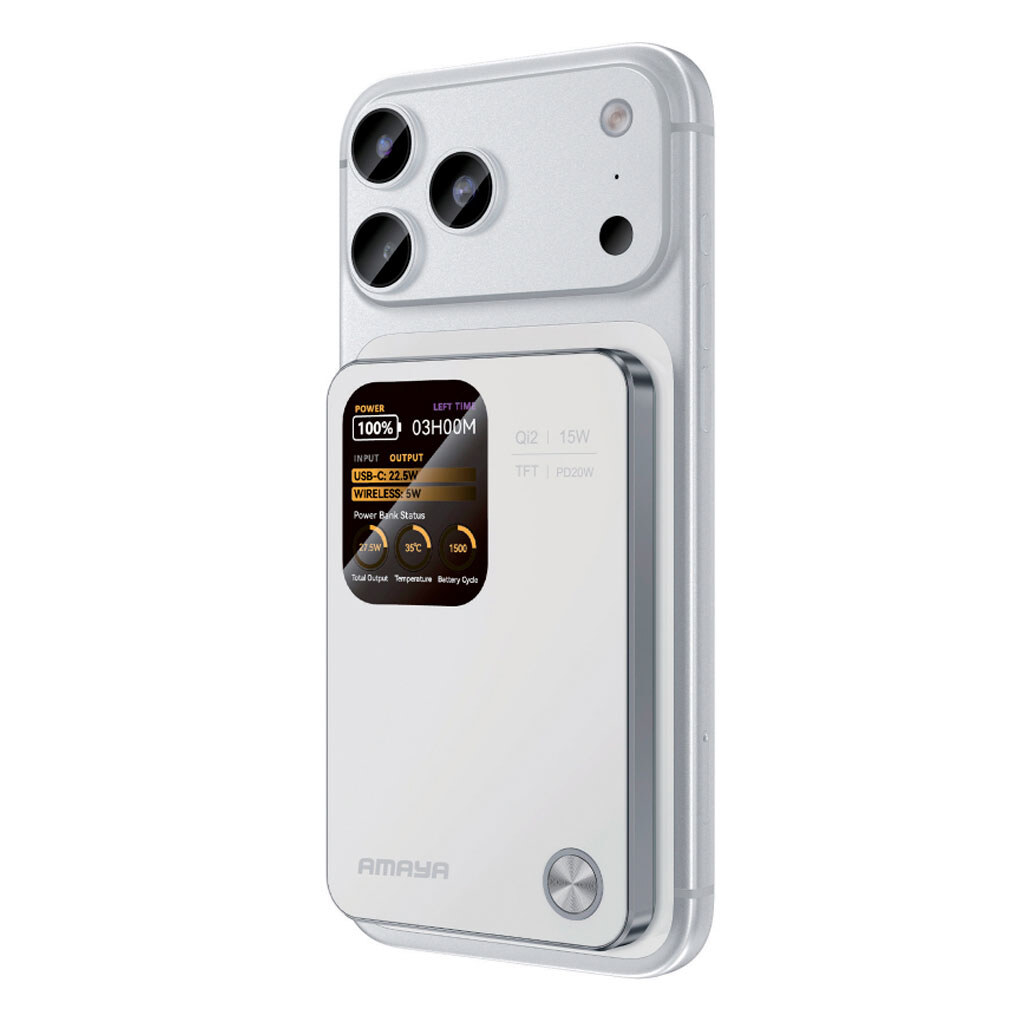 Портативная батарея (Power Bank) Amaya W053C, 5000 mAh, Белый - № 1 Портативная батарея (Power Bank) Amaya W053C, 5000 mAh, Белый - № 1