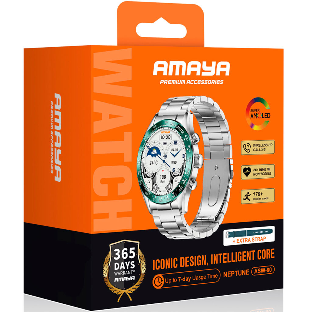 Розумний годинник Amaya ASW-80, Зелений - № 4 Розумний годинник Amaya ASW-80, Зелений - № 4