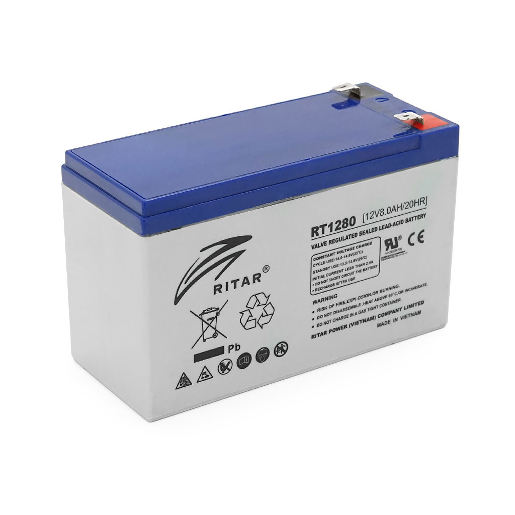 Аккумуляторная батарея AGM RITAR RT1280 - № 1 Аккумуляторная батарея AGM RITAR RT1280 - № 1