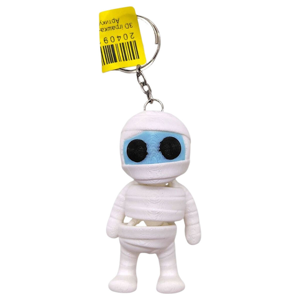 Игрушка-брелок "Мумия", 3D печать, Mic, Белый - № 1 Игрушка-брелок "Мумия", 3D печать, Mic, Белый - № 1