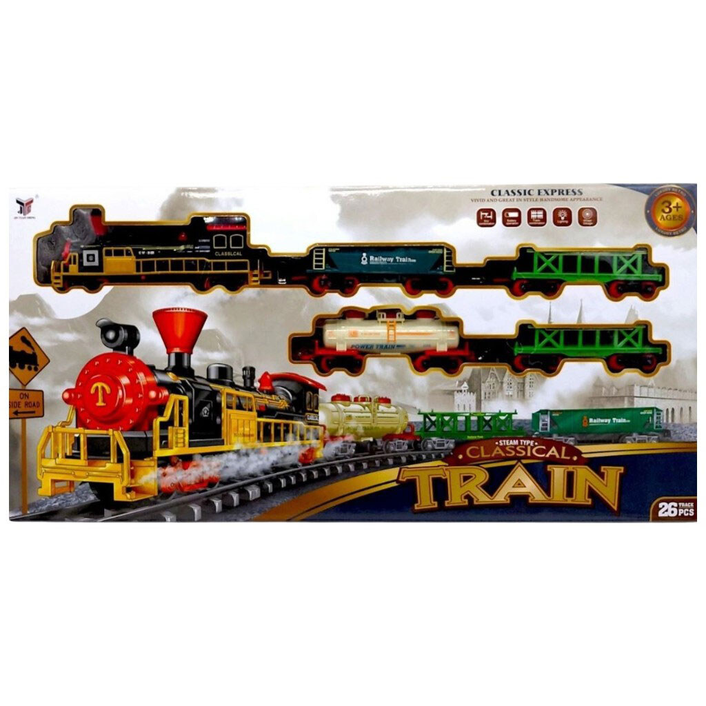Железная дорога на батарейках, в коробке, р. 72x7x35 см, Yg Toys - № 1 Железная дорога на батарейках, в коробке, р. 72x7x35 см, Yg Toys - № 1