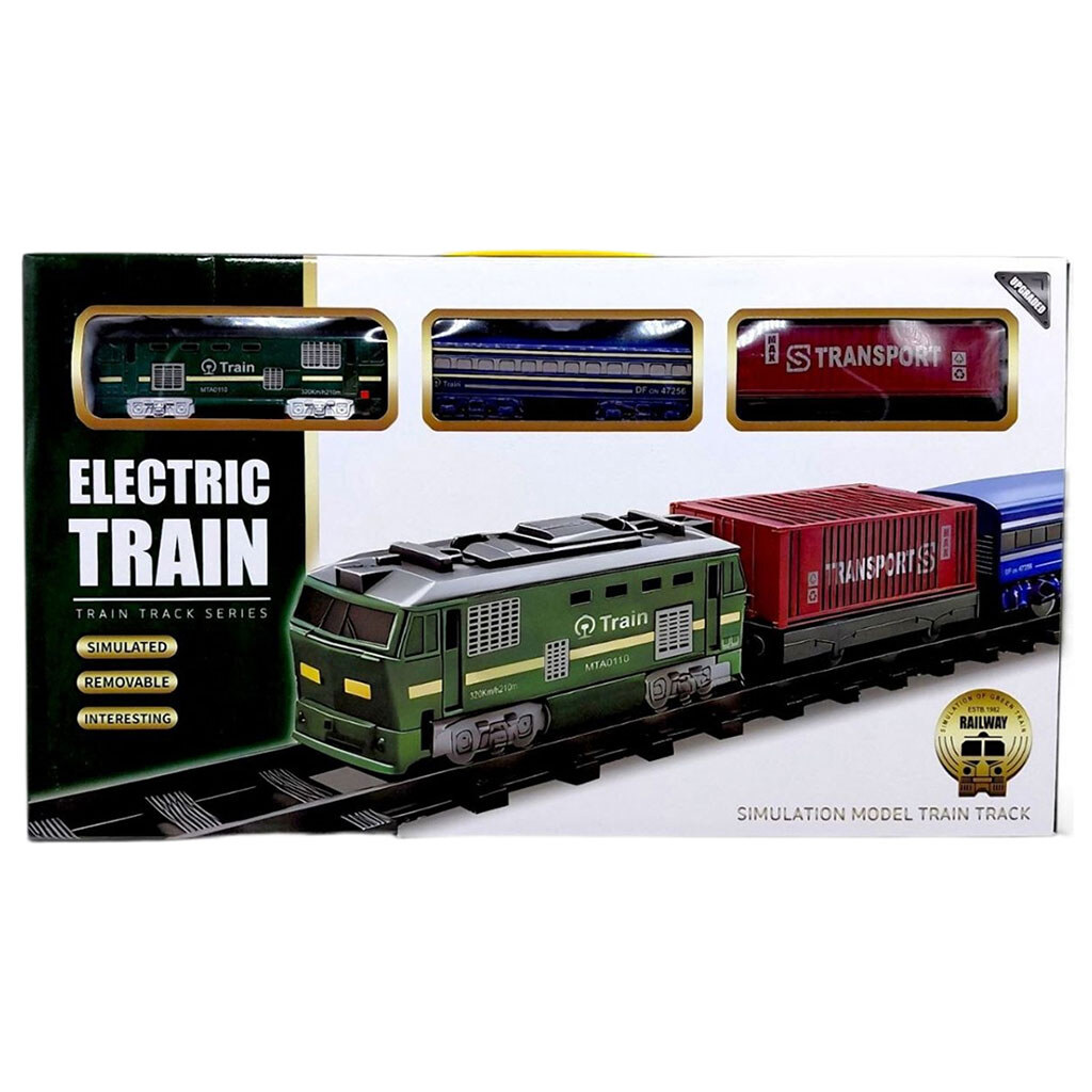 Железная дорога на батарейках, в коробке, р. 42.5x6.5x24 см, Yg Toys - № 1 Железная дорога на батарейках, в коробке, р. 42.5x6.5x24 см, Yg Toys - № 1