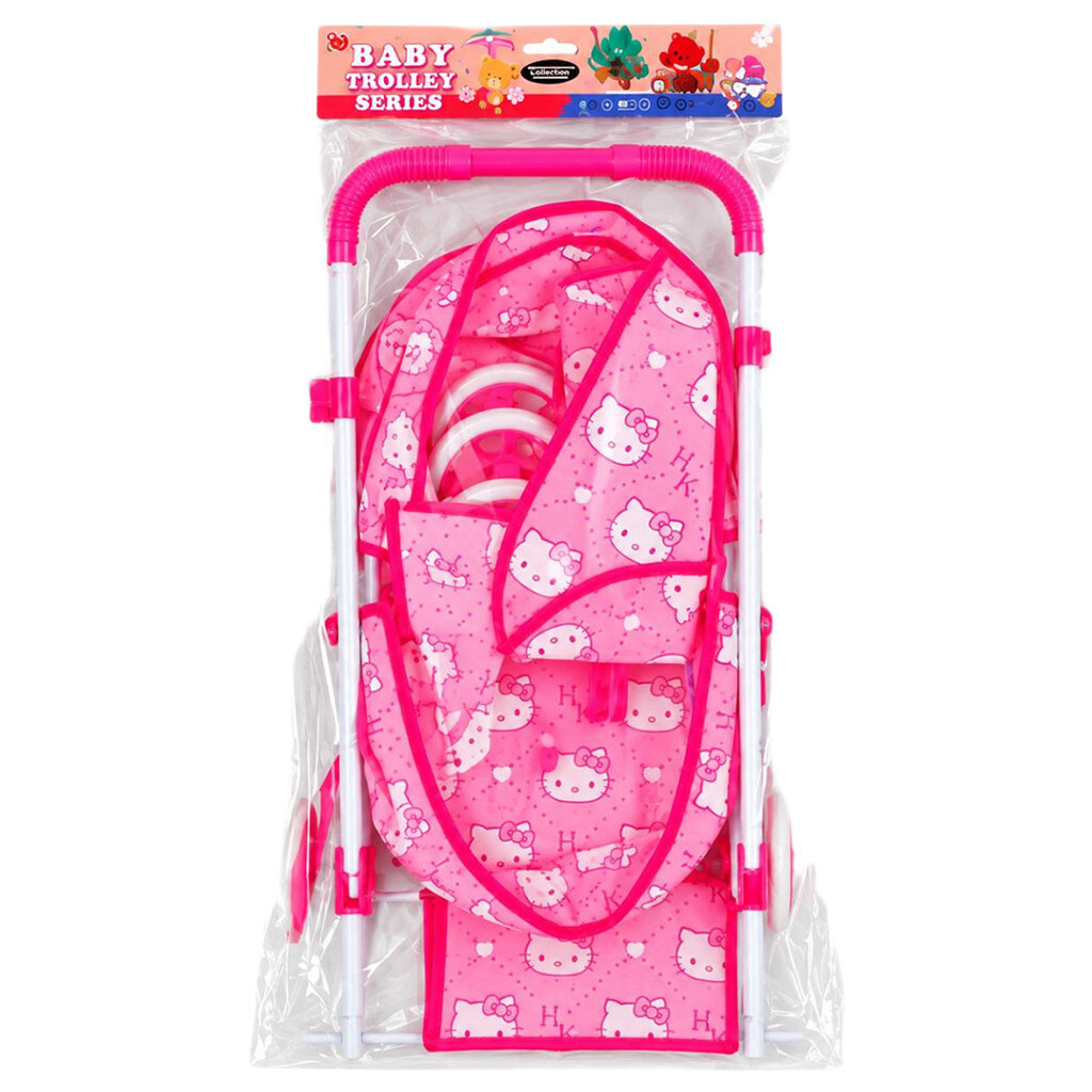 Коляска для куклы текстильная колыбель, капюшон, корзина, сумка, Bo Hui Toys - № 3 Коляска для куклы текстильная колыбель, капюшон, корзина, сумка, Bo Hui Toys - № 3