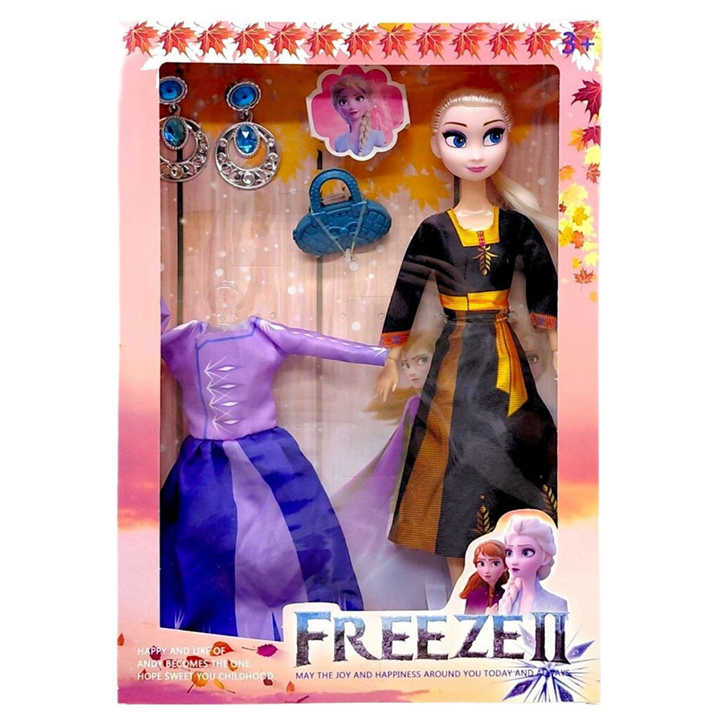Кукла "Frozen: Эльза", 29 см, шарнирные суставы, аксессуары, в коробке, ЧЕРНО-сиреневый, Mic - № 1 Кукла "Frozen: Эльза", 29 см, шарнирные суставы, аксессуары, в коробке, ЧЕРНО-сиреневый, Mic - № 1