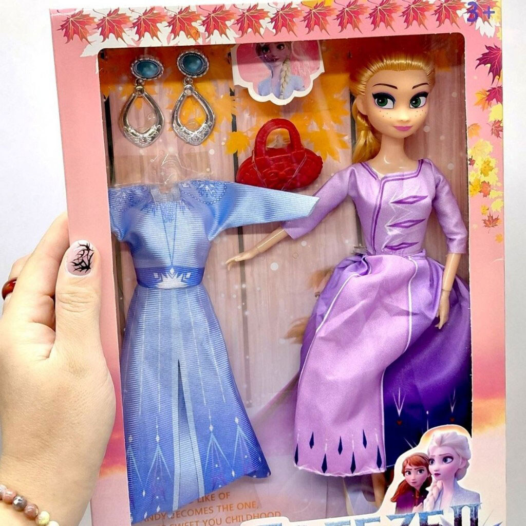 Кукла "Frozen: Эльза", 29 см, шарнирные суставы, аксессуары, в коробке, ЧЕРНО-сиреневый, Mic - № 3 Кукла "Frozen: Эльза", 29 см, шарнирные суставы, аксессуары, в коробке, ЧЕРНО-сиреневый, Mic - № 3