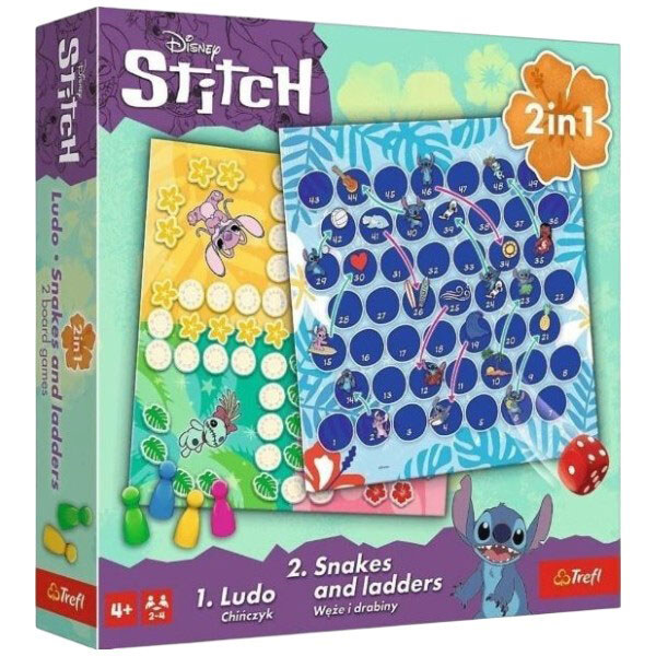 Настольная игра "Стич", 2в1, Trefl - № 2 Настольная игра "Стич", 2в1, Trefl - № 2