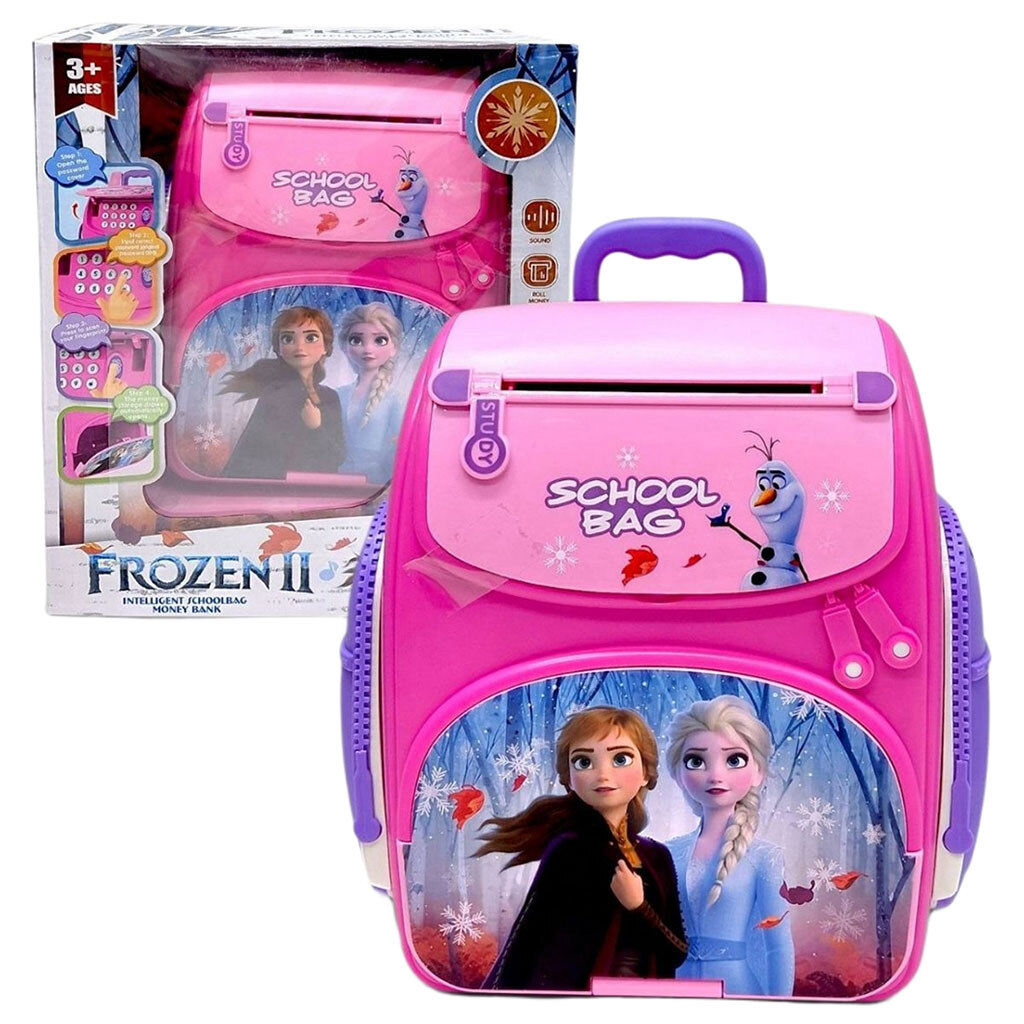 Сейф “Рюкзак: Frozen" с подсветкой, имитация сканирования отпечатка, Wtoys, Розовый - № 2 Сейф “Рюкзак: Frozen" с подсветкой, имитация сканирования отпечатка, Wtoys, Розовый - № 2