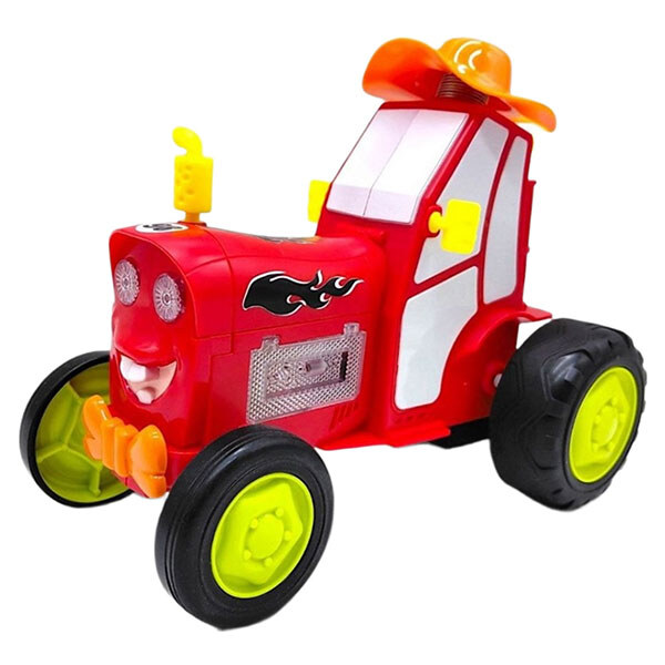 Трактор, танцующий "CrazyCar" на радиоуправлении, акум. USB, музыка, свет, танцует, кор.24x14x16см, Mic, Красный - № 1 Трактор, танцующий "CrazyCar" на радиоуправлении, акум. USB, музыка, свет, танцует, кор.24x14x16см, Mic, Красный - № 1