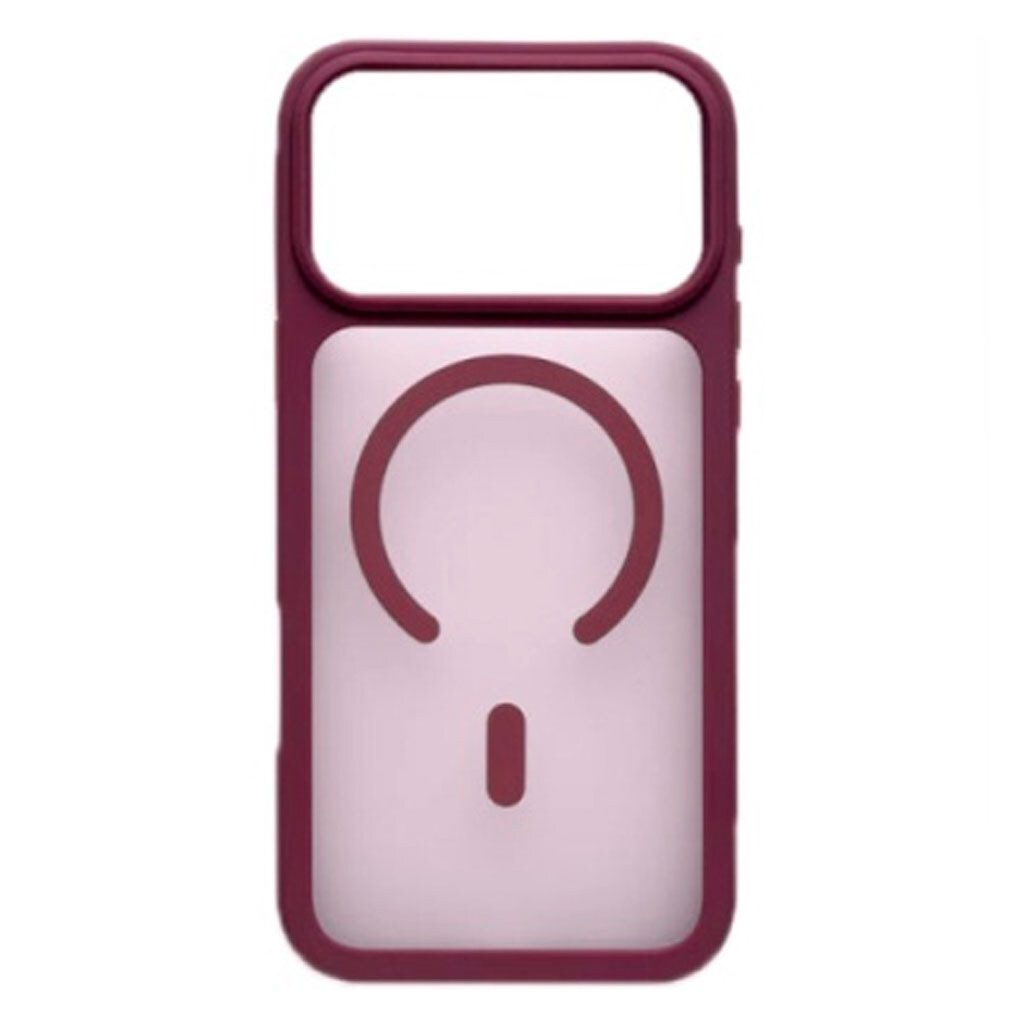 Чохол (накладка) Apple iPhone 18 Pro, Color Matte, Burgundy, MagSafe, Бордовий - № 1 Чохол (накладка) Apple iPhone 18 Pro, Color Matte, Burgundy, MagSafe, Бордовий - № 1