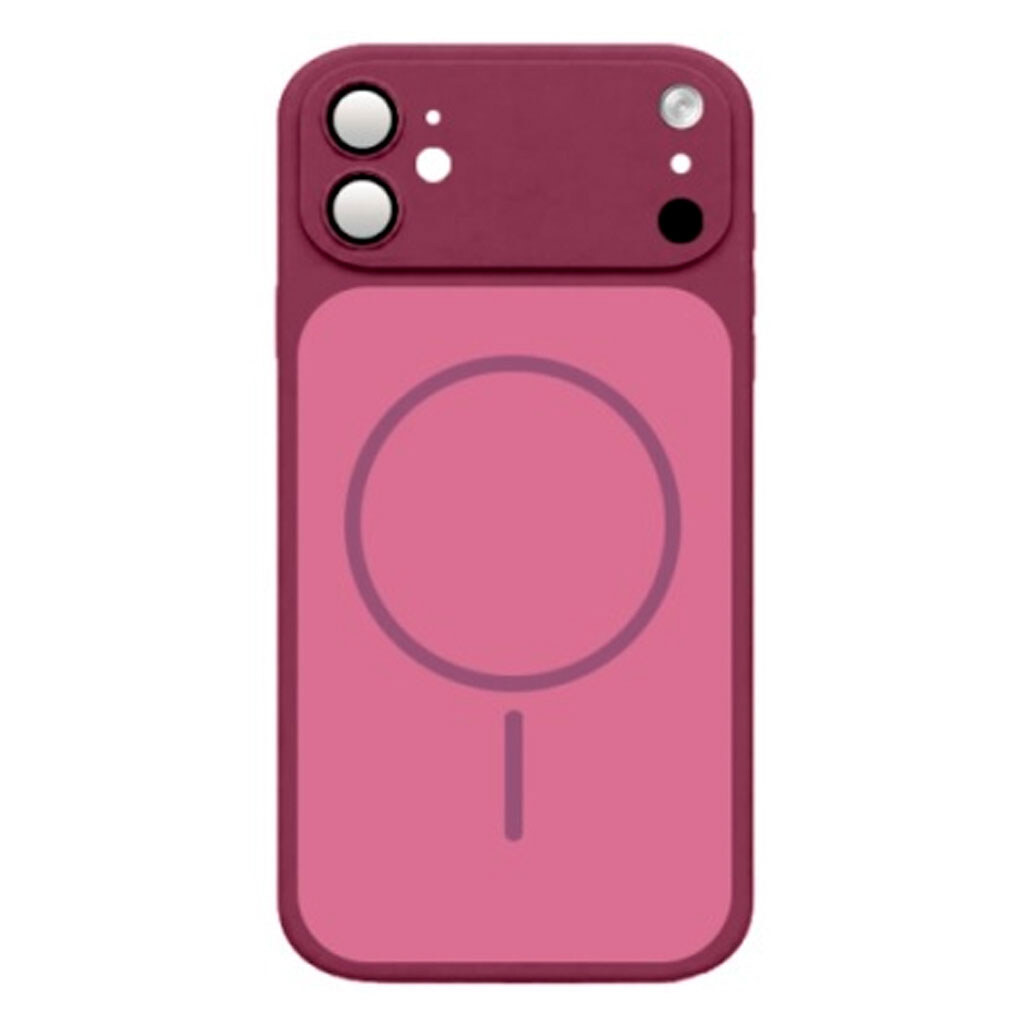Чохол (накладка) Apple iPhone 12, MagCover, MagSafe, Вишневий - № 1 Чохол (накладка) Apple iPhone 12, MagCover, MagSafe, Вишневий - № 1