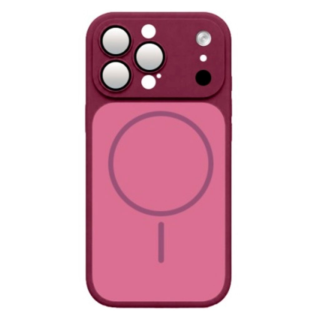 Чехол (накладка) Apple iPhone 12 Pro, MagCover, MagSafe, Вишневый - № 1 Чехол (накладка) Apple iPhone 12 Pro, MagCover, MagSafe, Вишневый - № 1