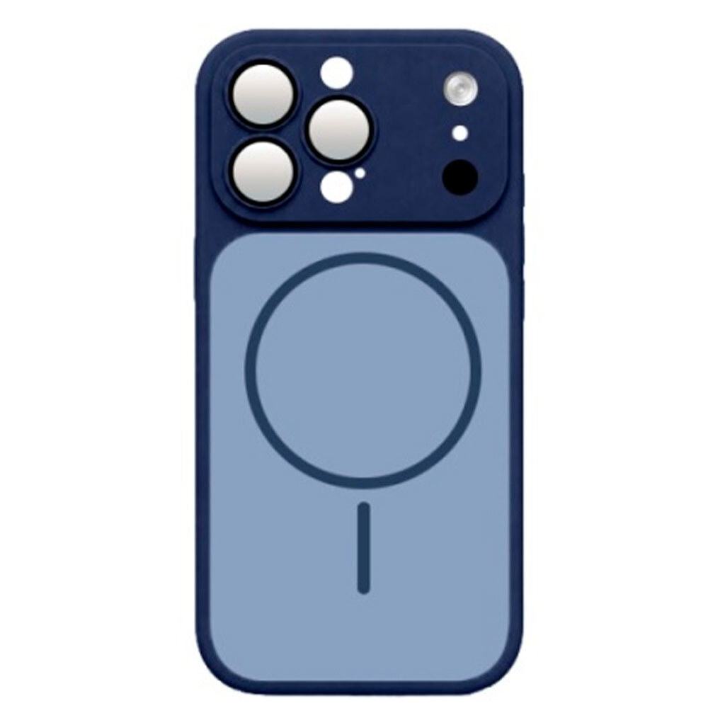 Чохол (накладка) Apple iPhone 14 Pro Max, MagCover, Dark Blue, MagSafe, Синій - № 1 Чохол (накладка) Apple iPhone 14 Pro Max, MagCover, Dark Blue, MagSafe, Синій - № 1