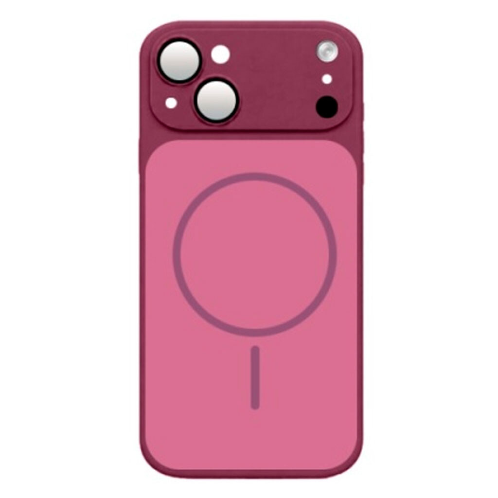 Чохол (накладка) Apple iPhone 15, MagCover, MagSafe, Вишневий - № 1 Чохол (накладка) Apple iPhone 15, MagCover, MagSafe, Вишневий - № 1