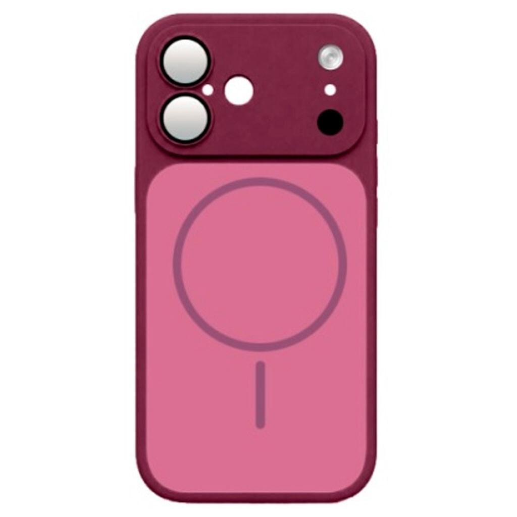Чохол (накладка) Apple iPhone 16, MagCover, MagSafe, Вишневий - № 1 Чохол (накладка) Apple iPhone 16, MagCover, MagSafe, Вишневий - № 1